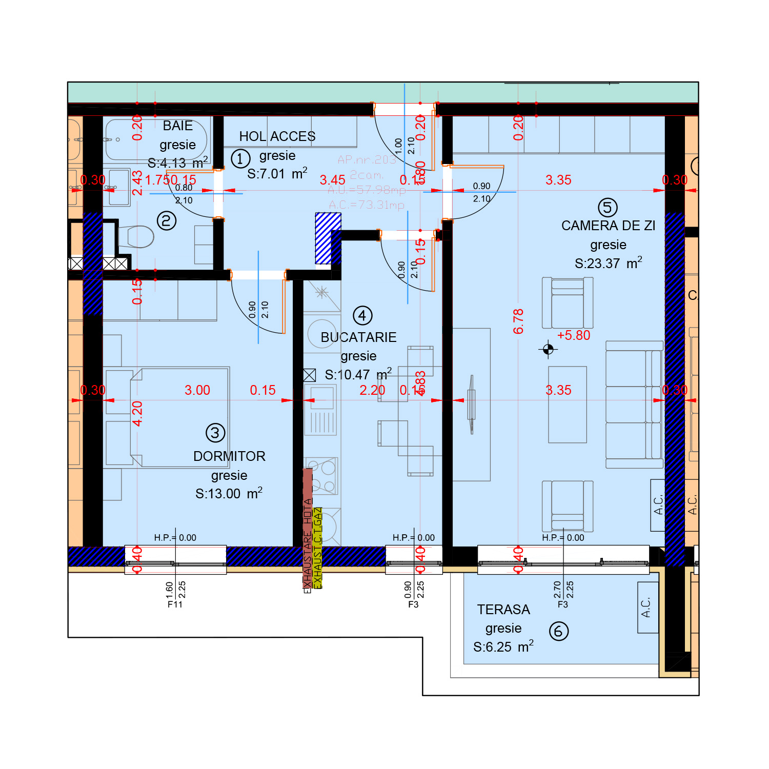 Ap. 203 – Etaj 2