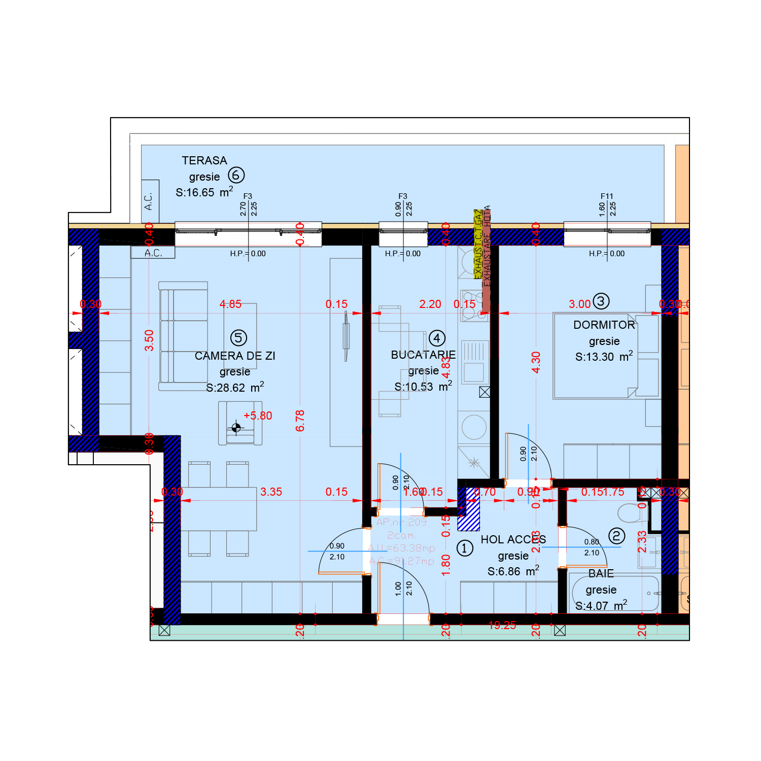 Ap. 209 – Etaj 2